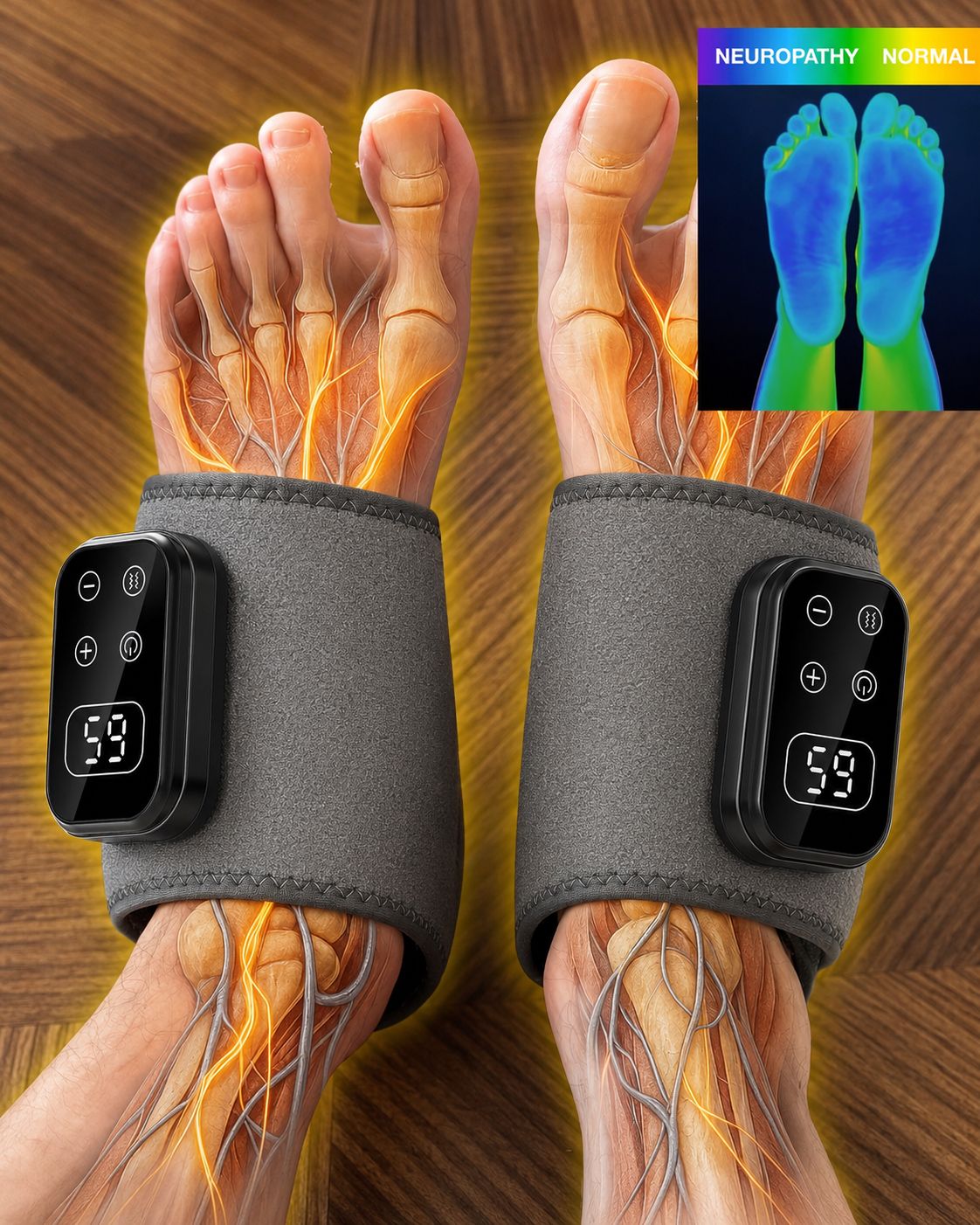 Meet the OrthoPulse "Triple Therapy" Foot Massager